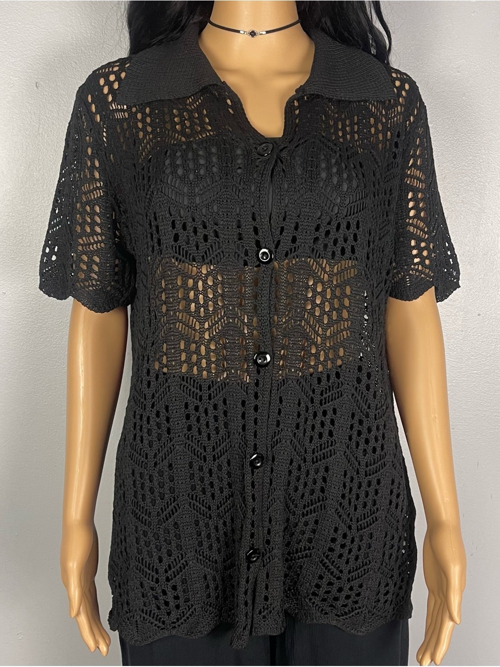 Crochet Button Down